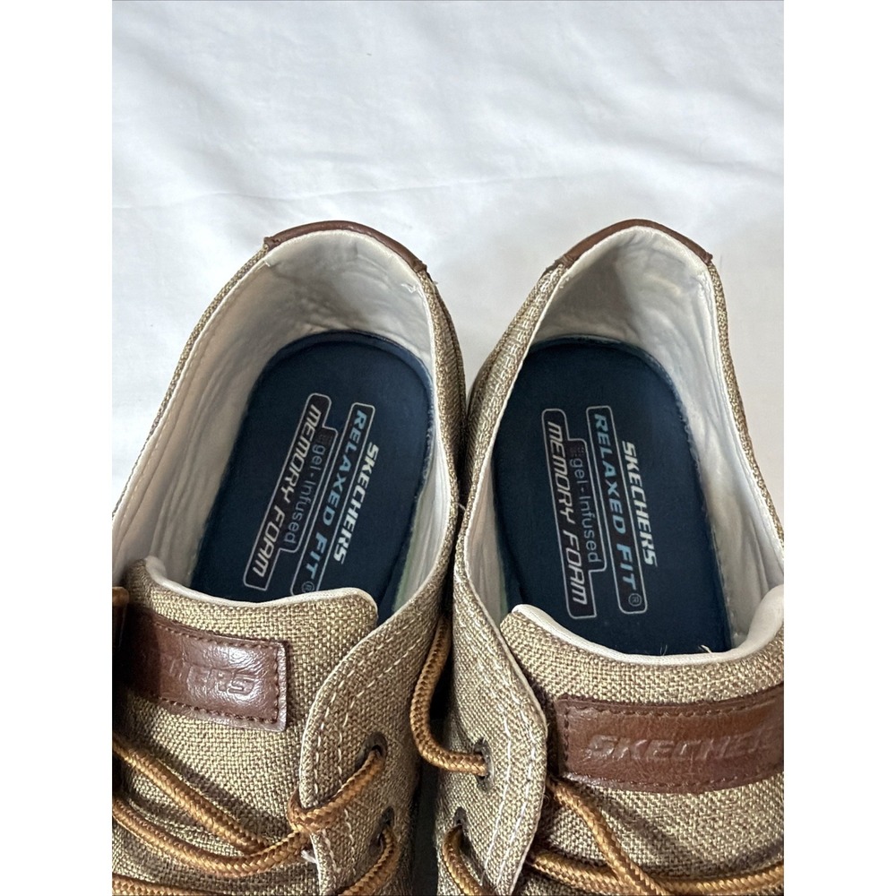 SKECHERS 64925 Relaxed fit gel infused memory foam mens Size 12 casual shoes Fit - Picture 12 of 16